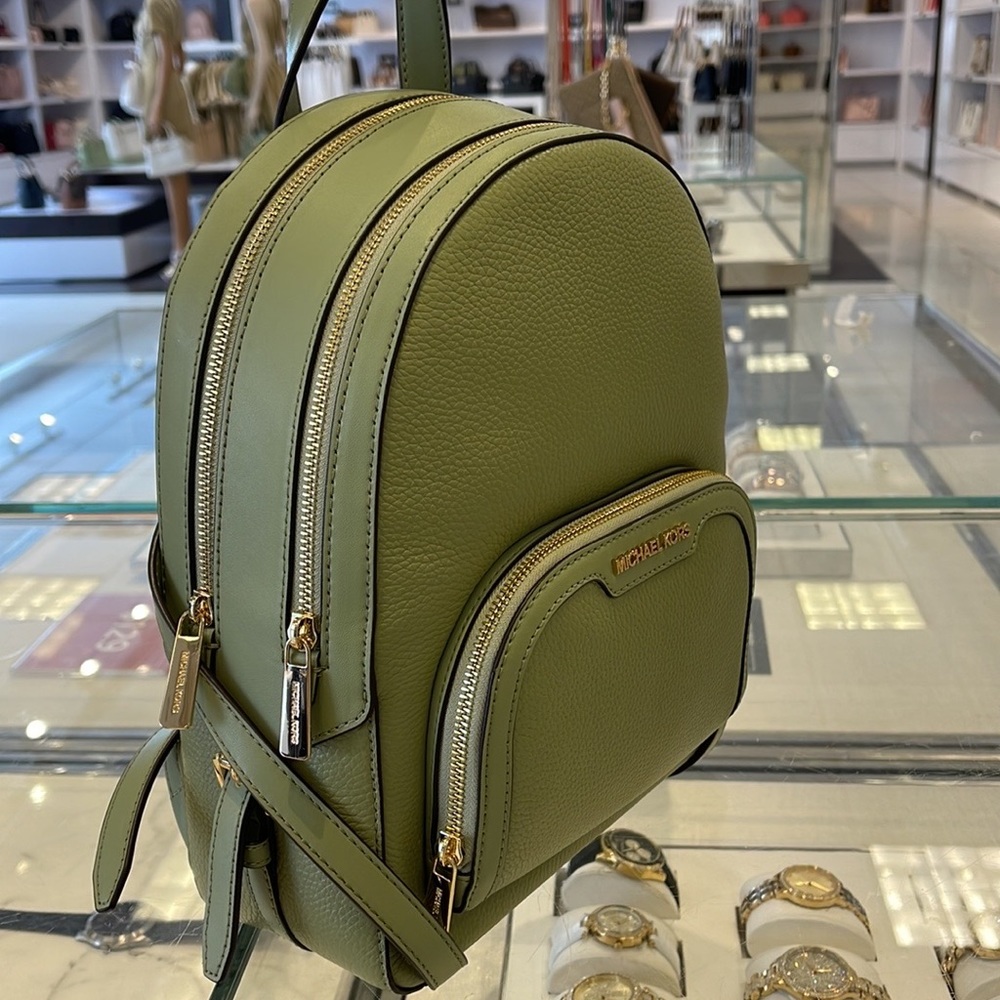 Michael Kors Jaycee Medium Logo Backpack 
Light Sage - Picture 12 of 16